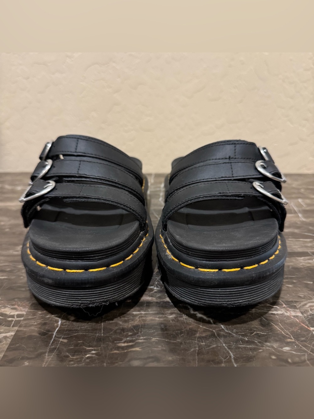 Dr. Martens Blaire Slide Leather Sandals - Picture 3 of 9